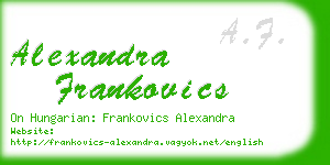 alexandra frankovics business card